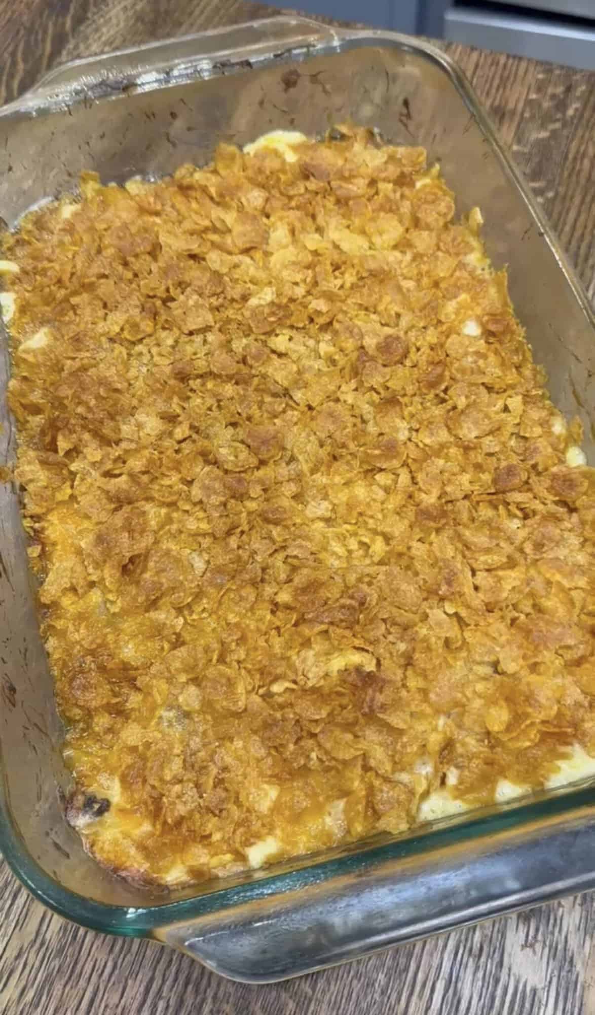 Cheesy Funeral Potatoes Cooking In The Midwest