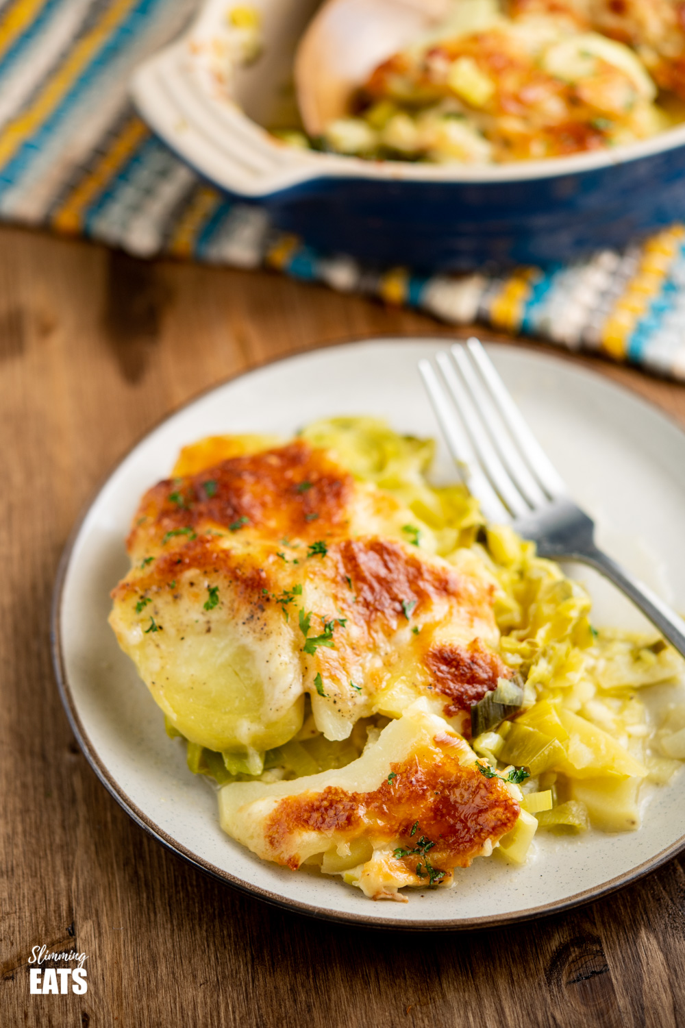 Cheesy Leek And Potato Bake Slimming Eats