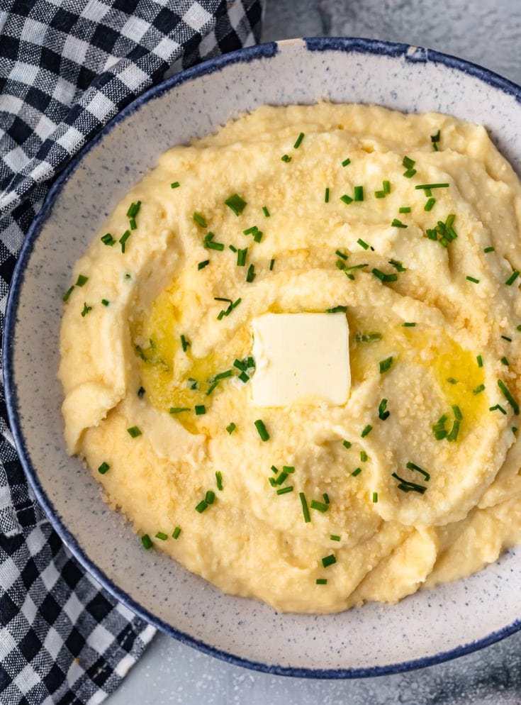 Cheesy Mashed Cauliflower Cauliflower Mash The Cookie Rookie