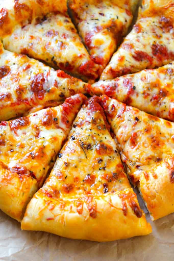 Cheesy Pizza Crust Layers Of Happiness