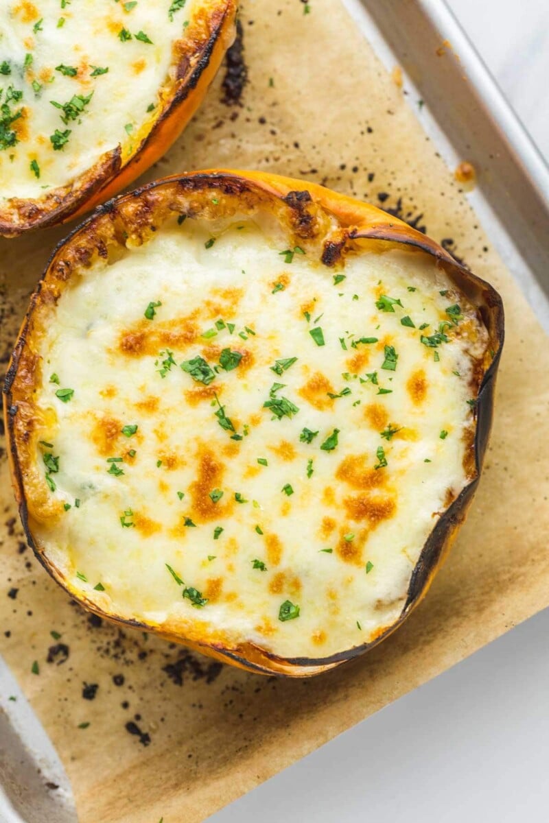 Cheesy Spaghetti Squash With Spinach Little Sunny Kitchen