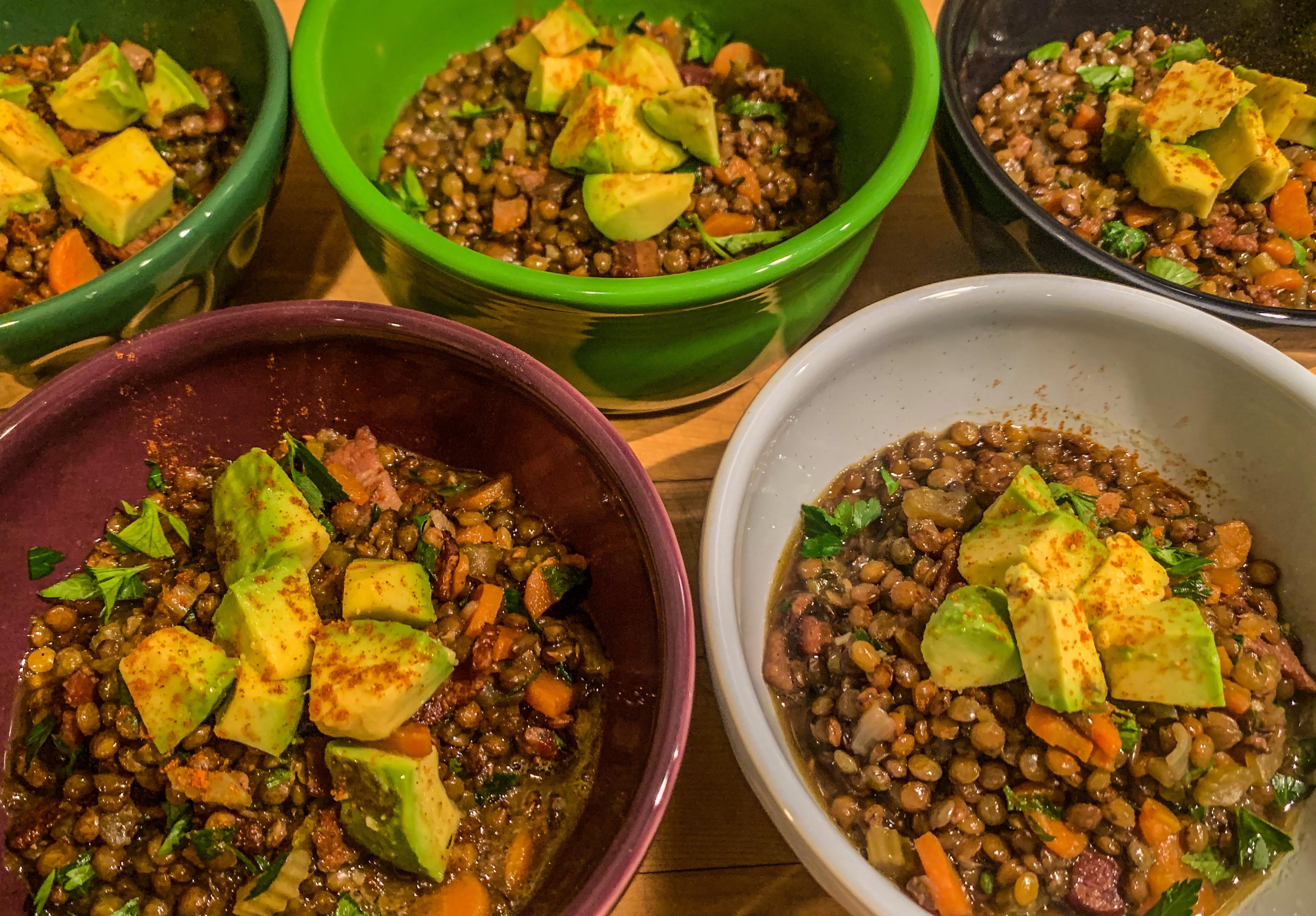 Chef S Partially Upgraded Black Lentil Soup Recipe With Green Lentils R Foodwishes