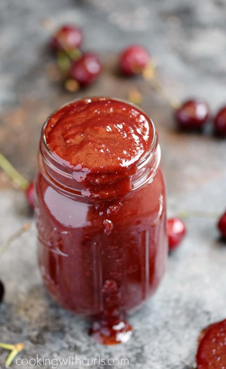 Cherry Bourbon Barbecue Sauce Cooking With Curls