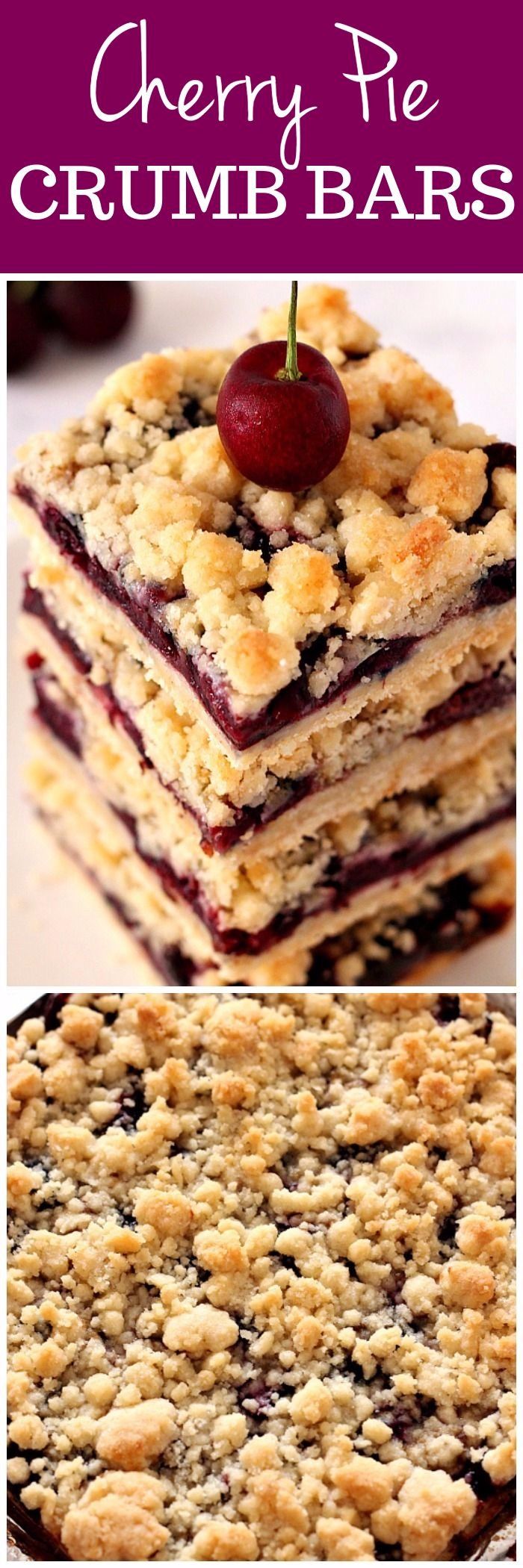 Cherry Pie Crumb Bars Recipe Quick And Easy Crumb Bars With Fresh