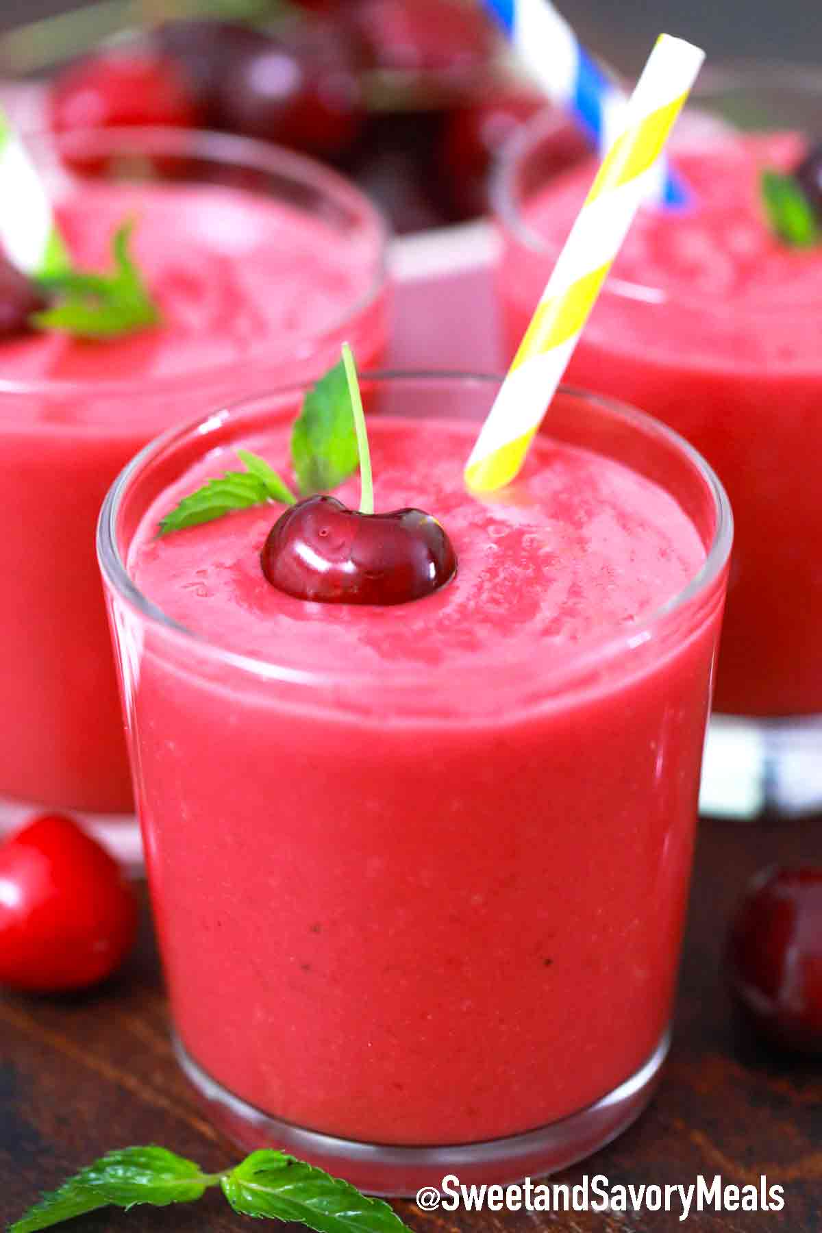 Cherry Smoothie Recipe Sweet And Savory Meals Youtube