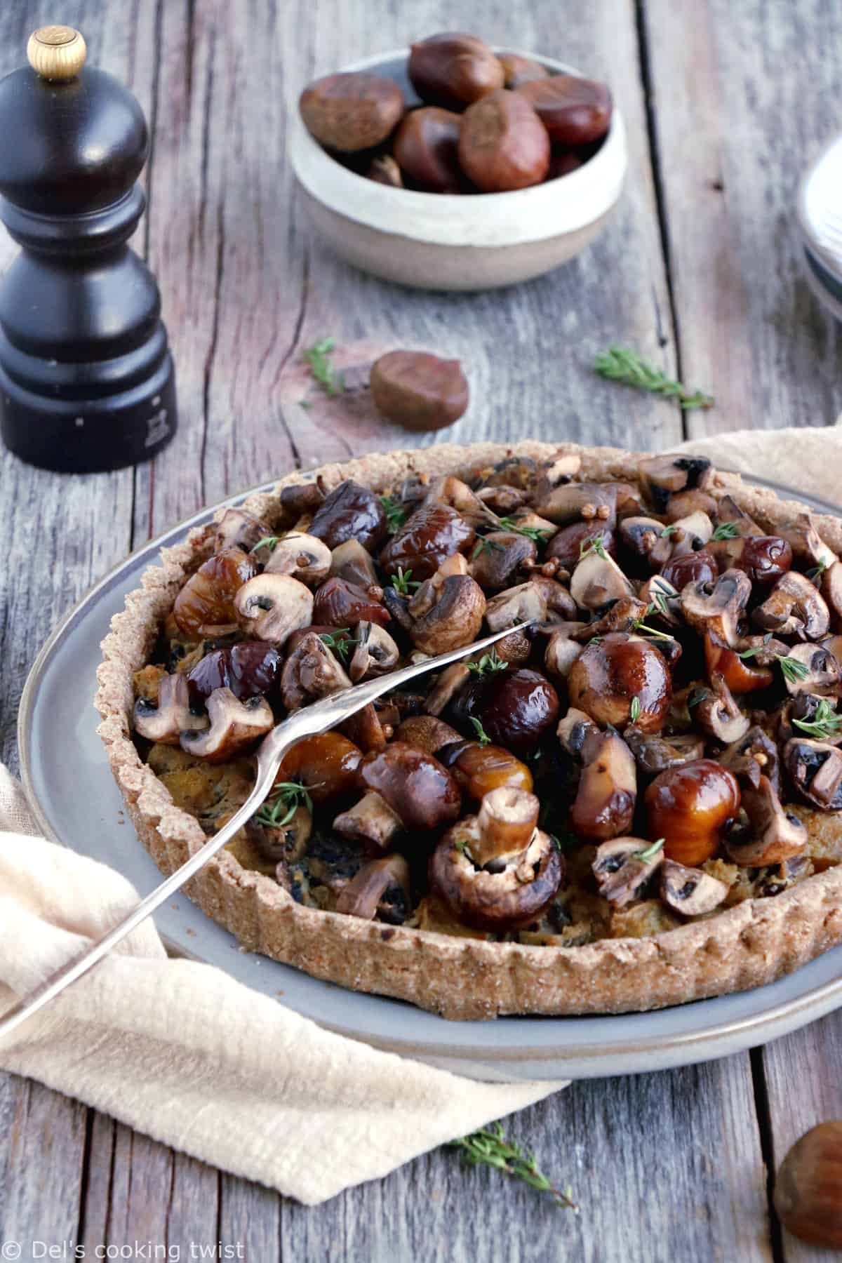 Chestnut Leek And Mushroom Tart Del S Cooking Twist