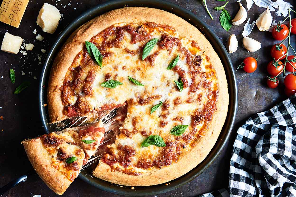 Chicago Style Deep Dish Pizza Recipe King Arthur Baking