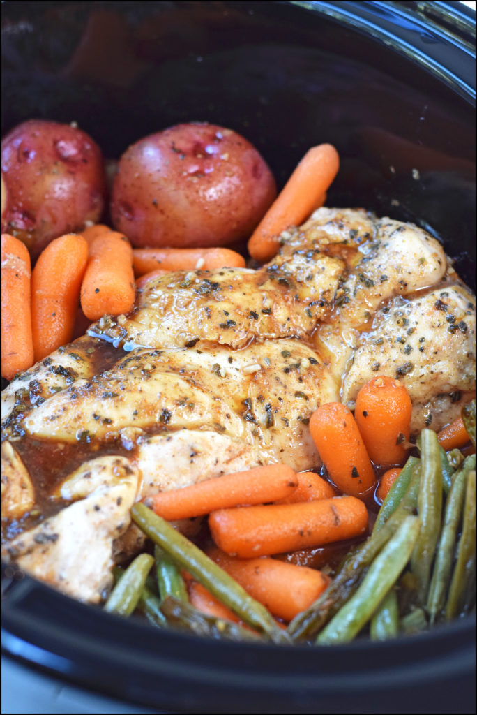 Chicken And Vegetables In Crock Pot The Garden