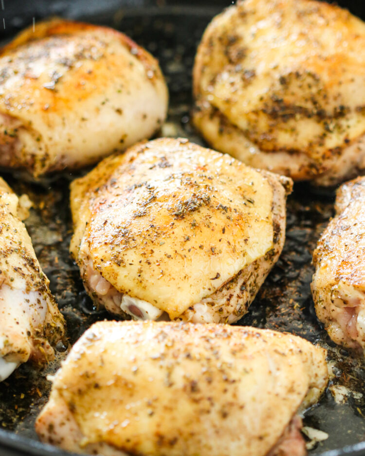 Chicken Baked In Garlic Parmesan Cream Sauce Gimme Delicious