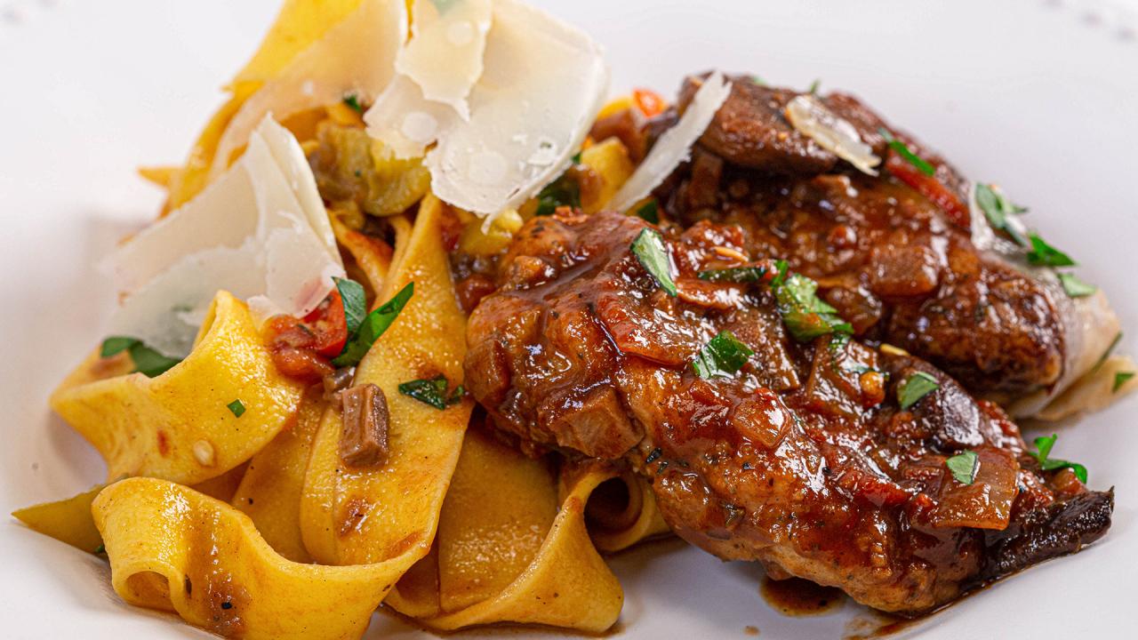 Chicken Cacciatore And Pappardelle Recipe Recipe Rachael Ray Show