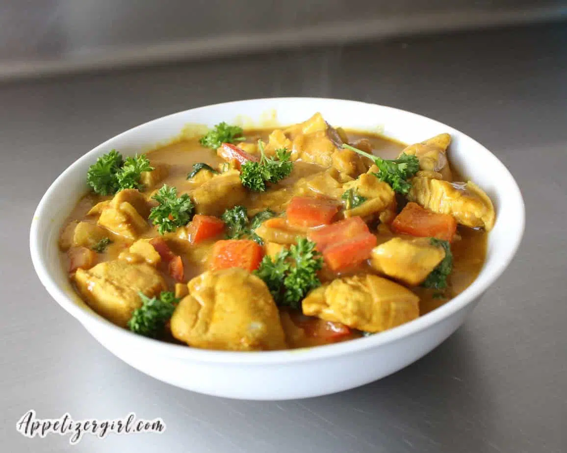 Chicken Curry With Coconut Milk Appetizer Girl