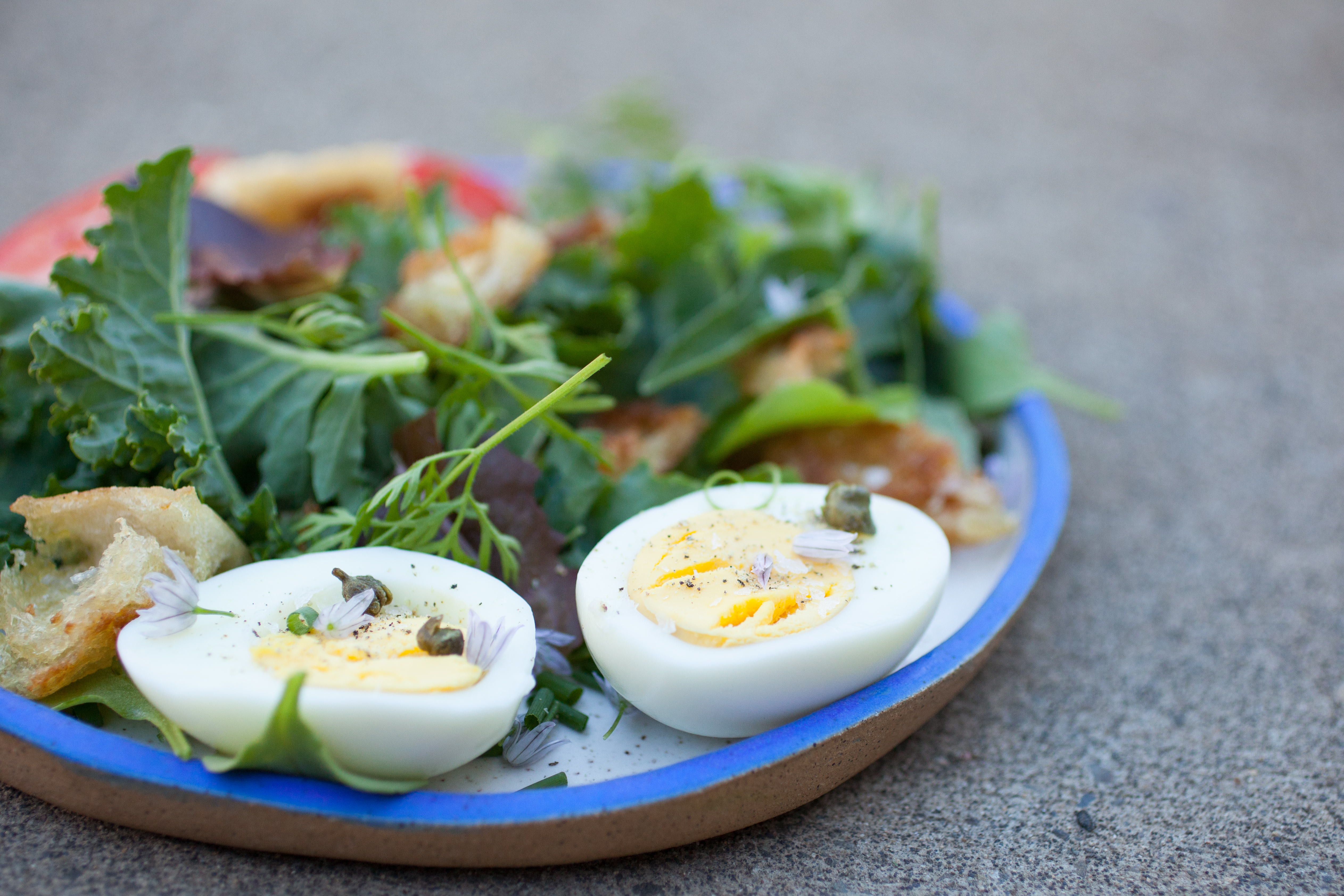 Chicken Dressing with Hard Boiled Eggs Delight