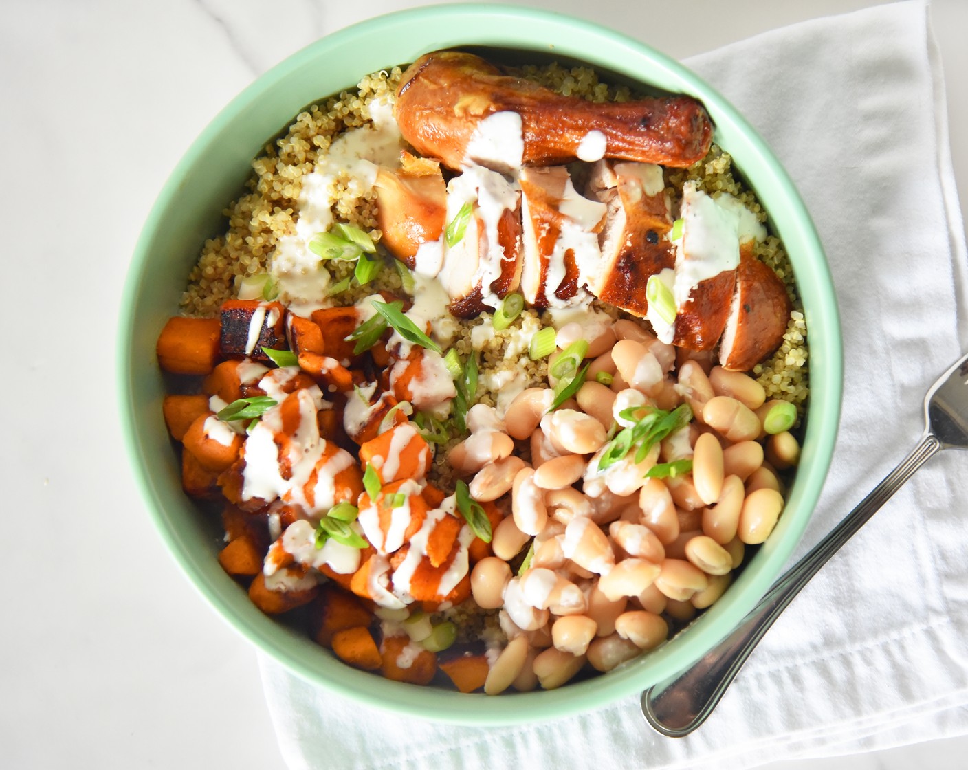 Chicken Grain Bowls With Sweet Potatoes Recipe Sidechef