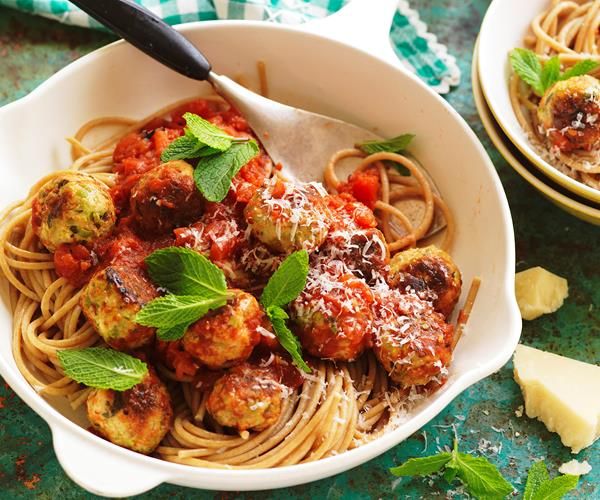 Chicken Minted Pea And Ricotta Meatballs