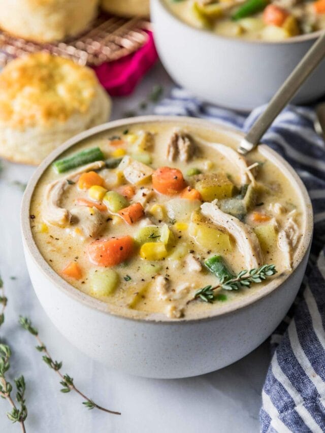 Chicken Pot Pie Soup Sugar Spun Run