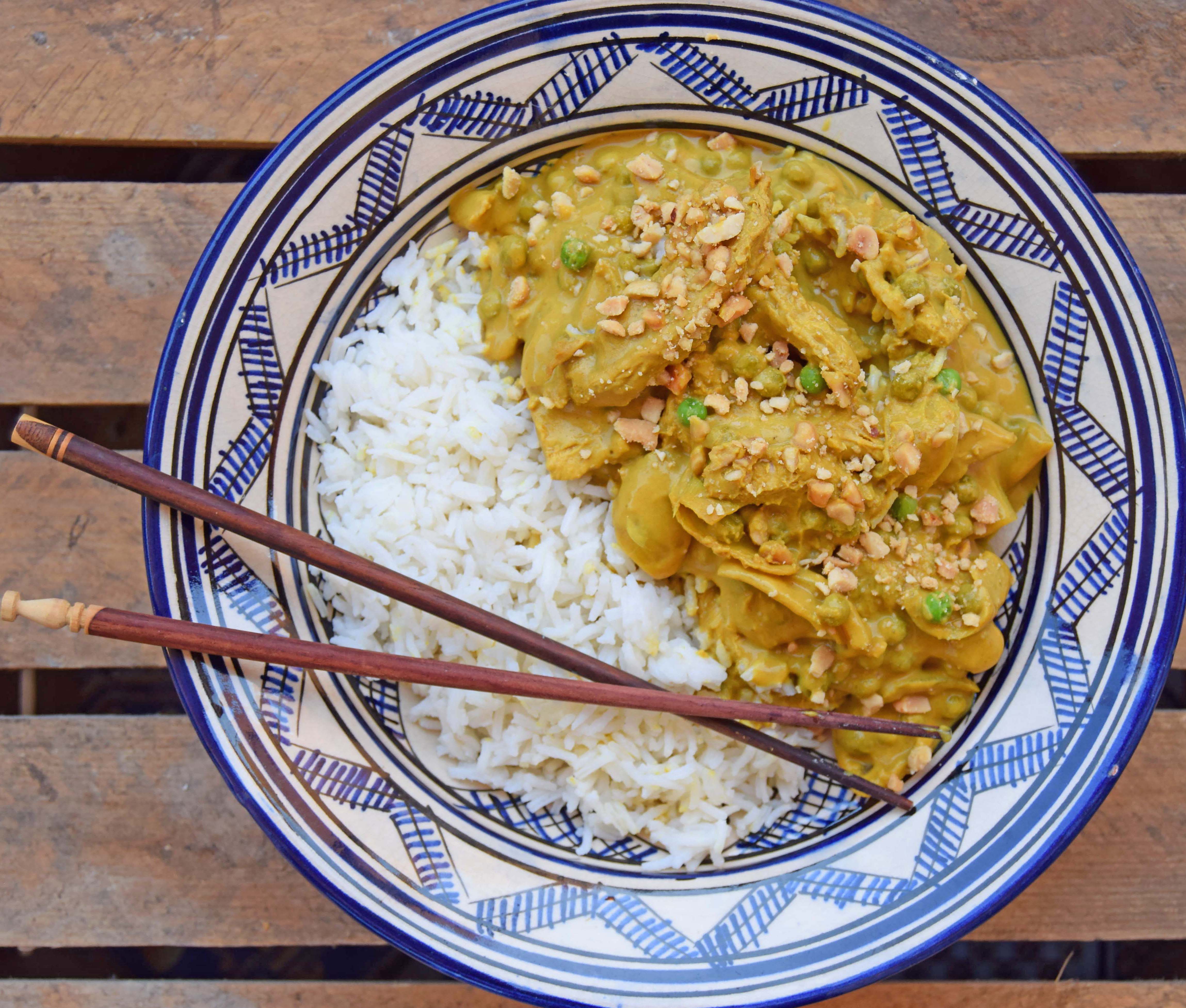 Easy Chicken Satay with Homemade Curry Paste Recipe