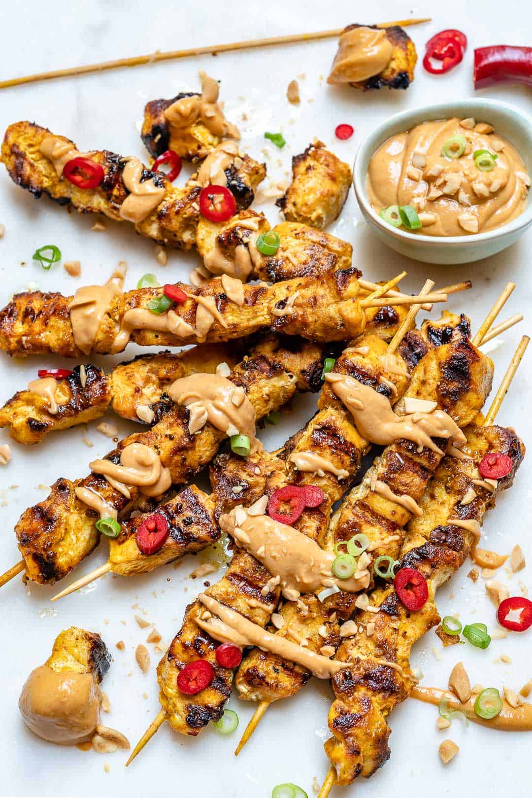 Chicken Satay With Peanut Sauce Recipe Healthy Fitness Meals