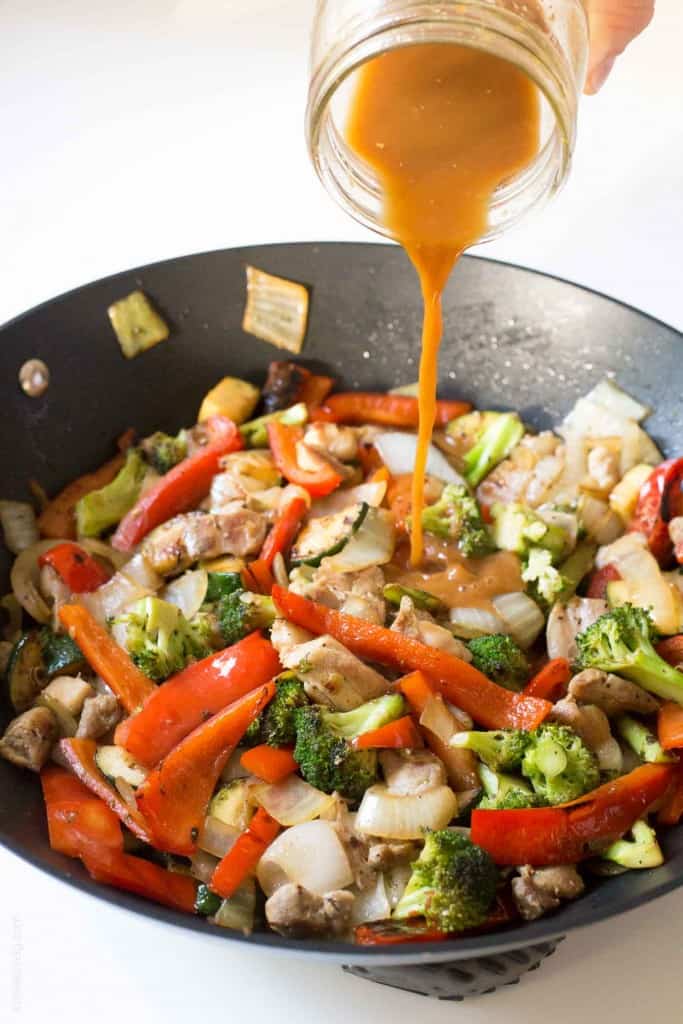 Chicken Stir Fry With Bell Peppers And Onions