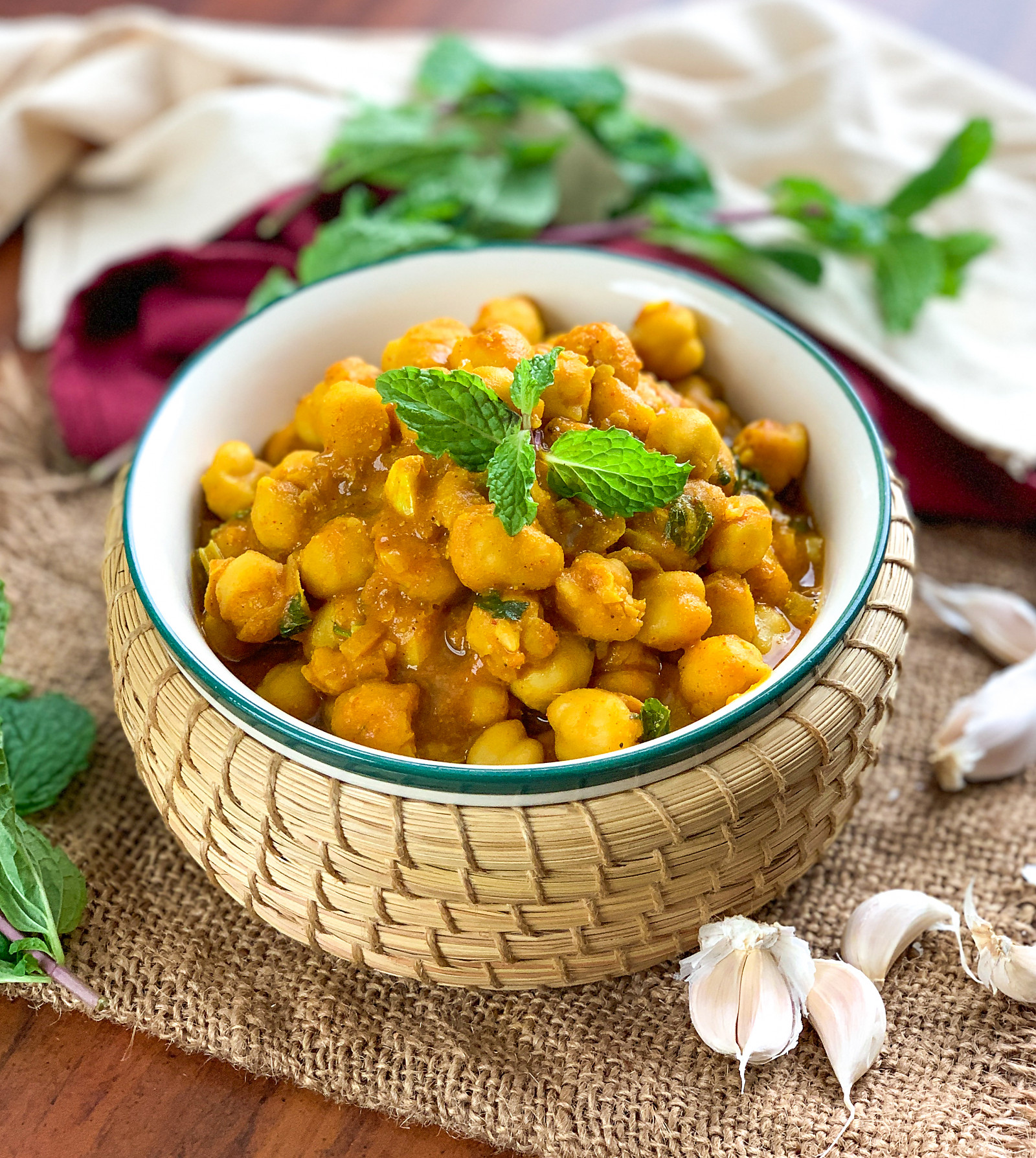 Chickpea Coconut Milk Curry Recipe By Archana Amp 39 S Kitchen