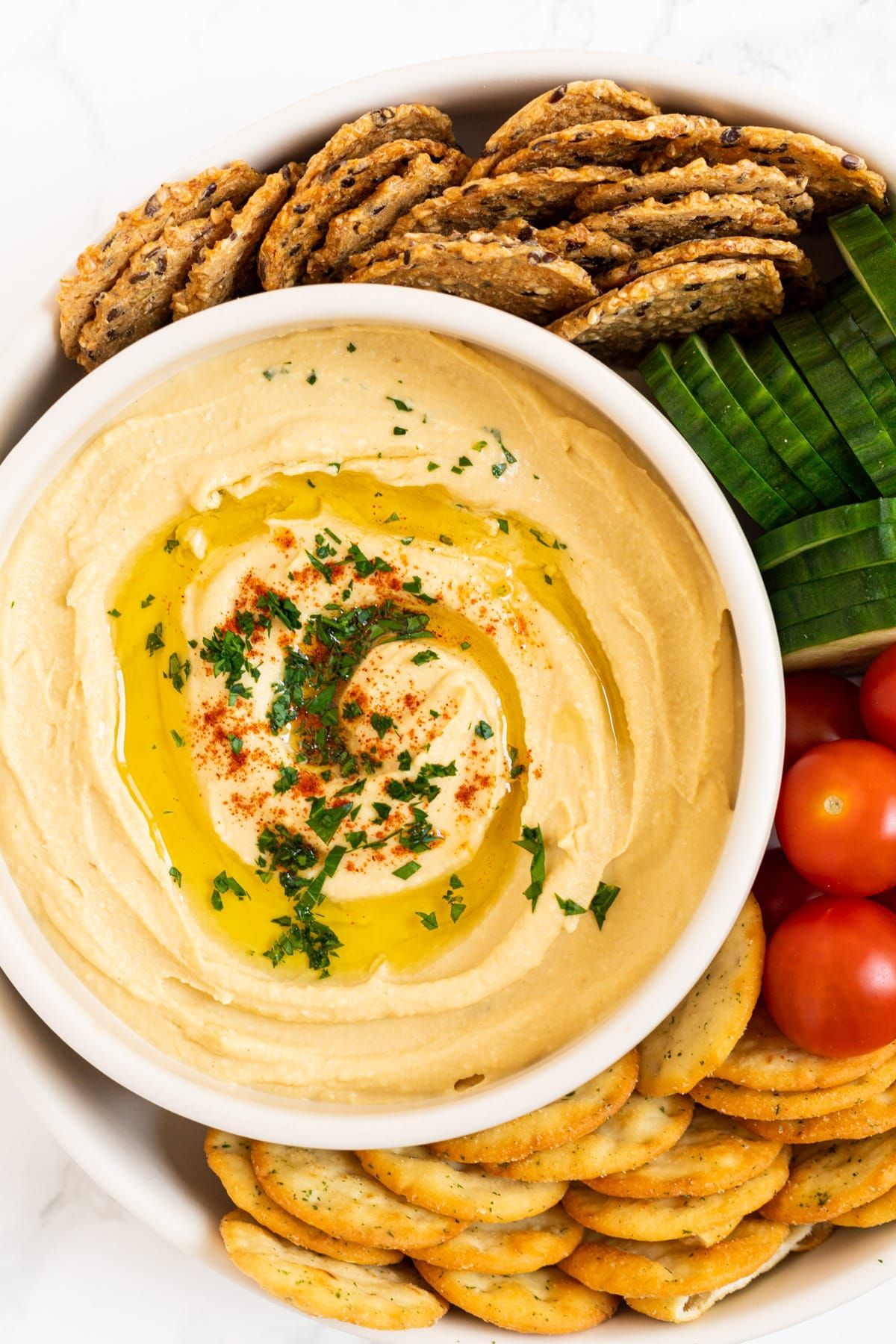 Chickpea Hummus With Lemon And Parsley Cook Love Heal