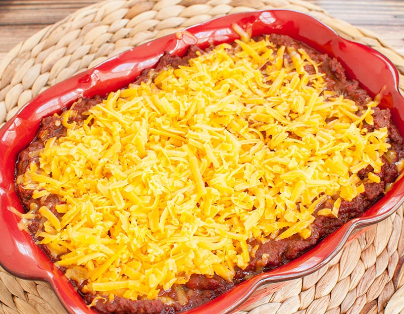 Chili Cheese Dip Layered With Cream Cheese Dip Recipe Creations