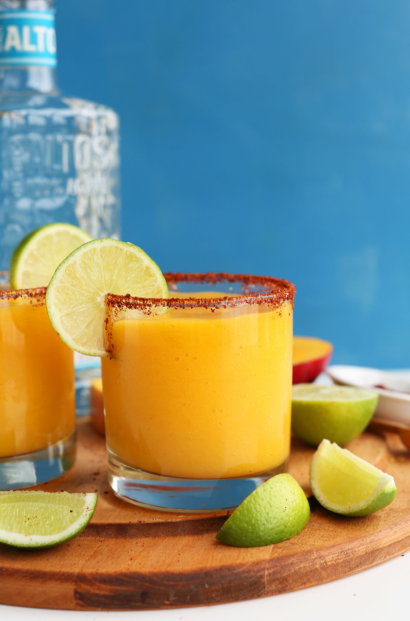 Chili Lime Mango Margaritas Minimalist Baker Recipes