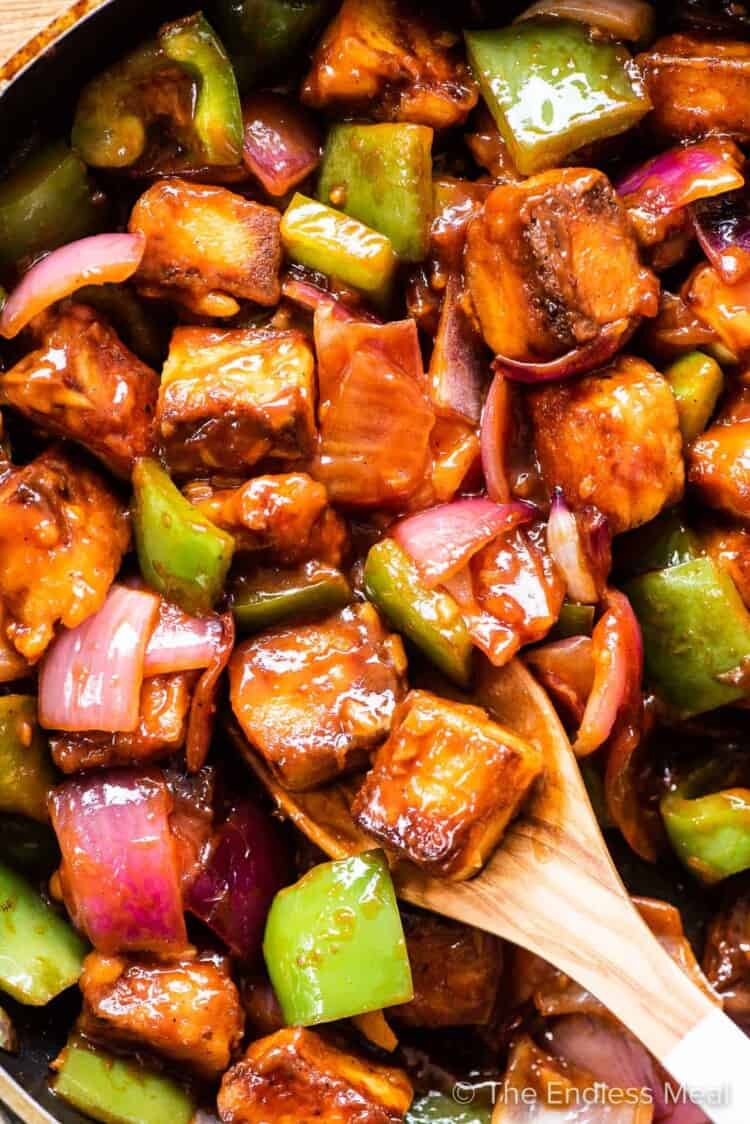 Chili Paneer Super Easy Recipe The Endless Meal