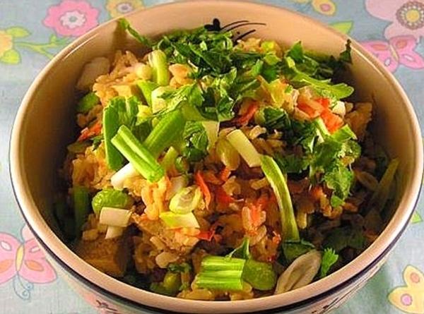 Chinese Hot Or Cold Rice Salad Recipe Just A Pinch Recipes