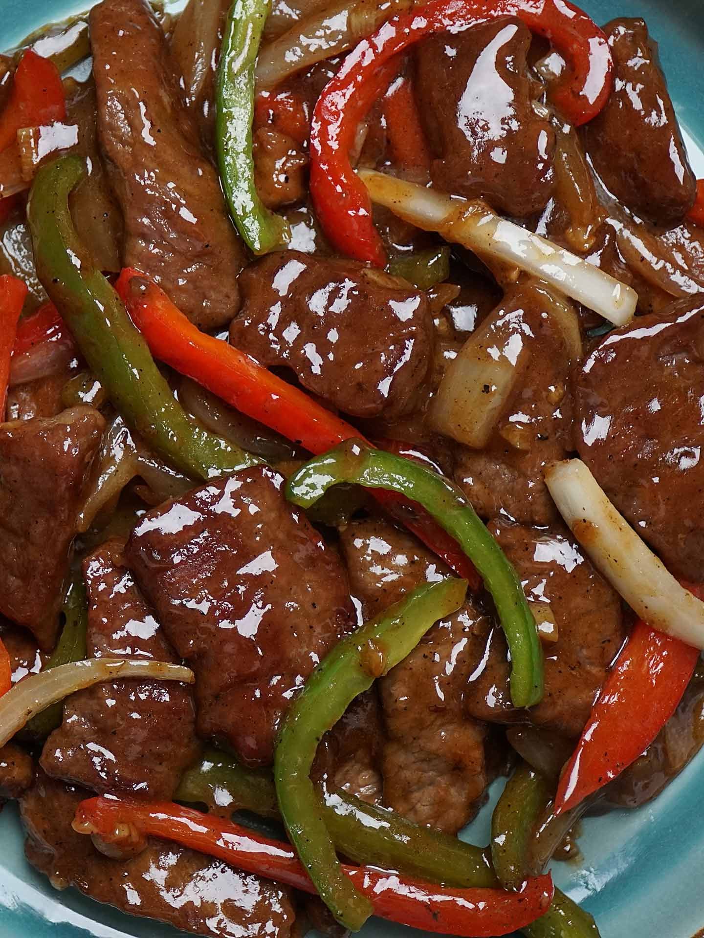 Chinese Pepper Steak Ready In 30 Minutes Kirbie S Cravings