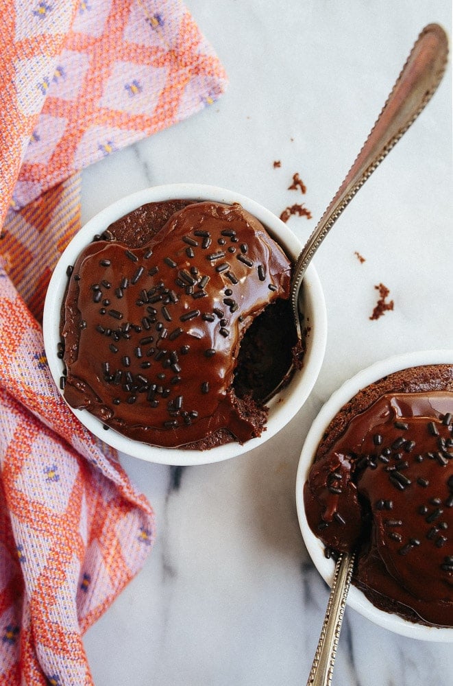 Chocolate Cake For Two In Ramekins Dessert For Two