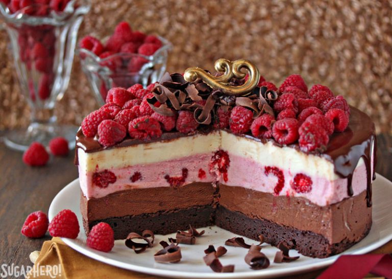 Chocolate Raspberry Mousse Cake Chelsweets