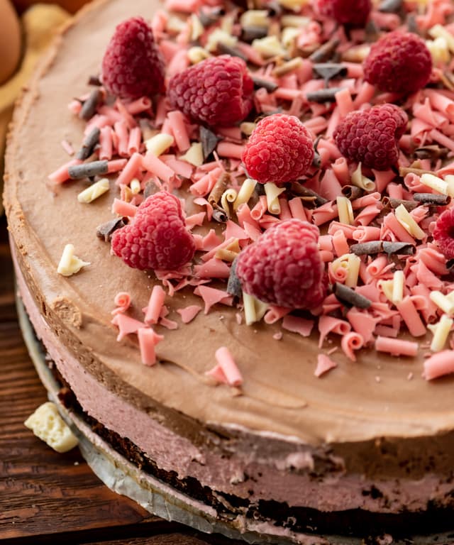 Chocolate Raspberry Mousse Cake The Cookin Chicks Recipe