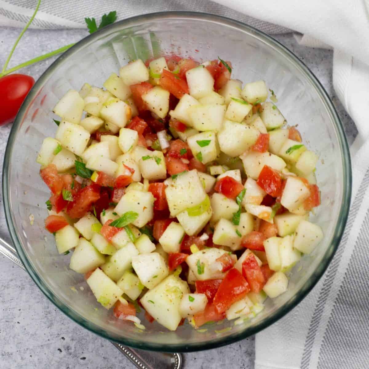 Chopped Cucumber Tomato Salad Recipe