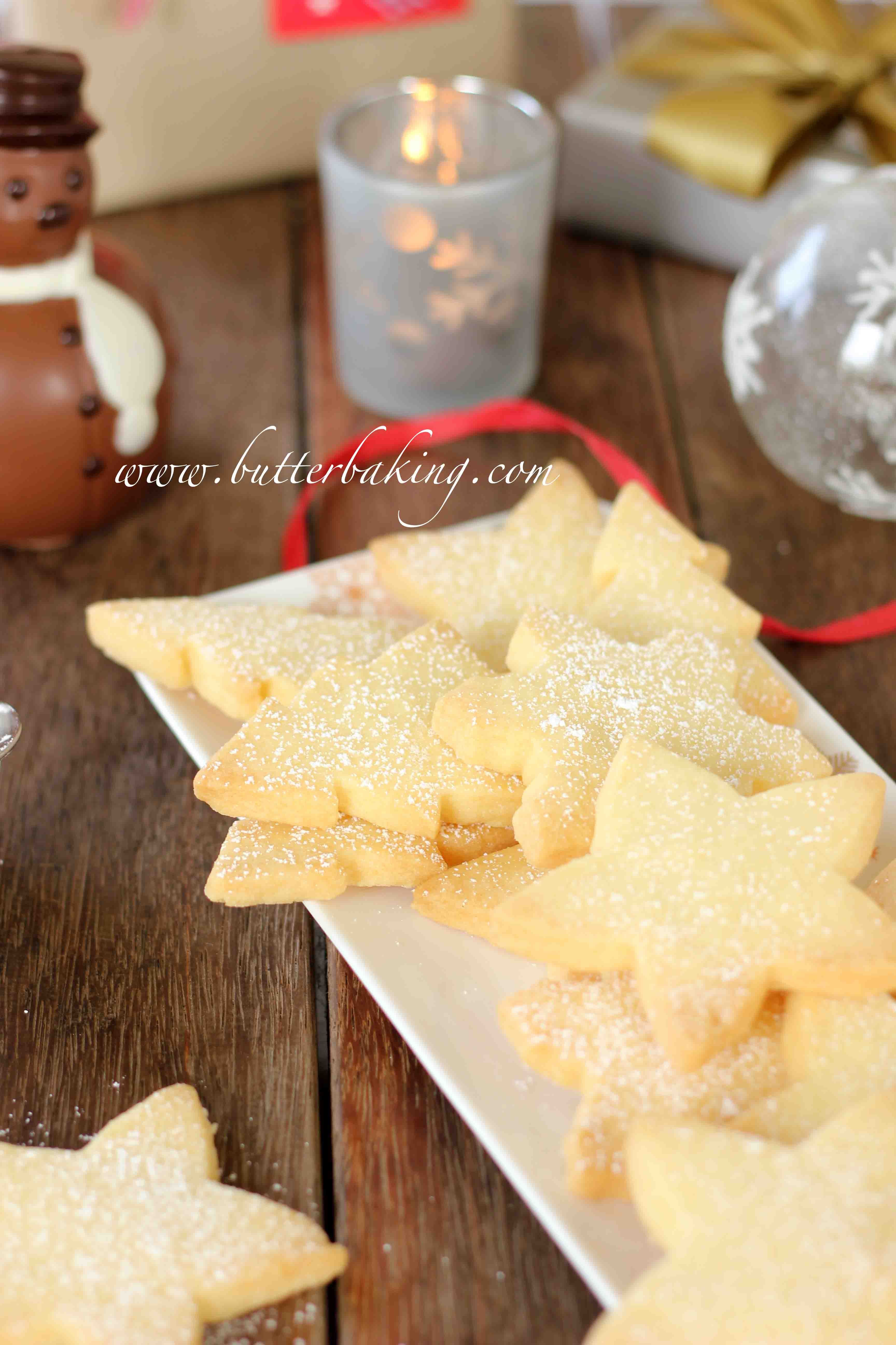 Christmas Shortbread Cookies Butter Baking