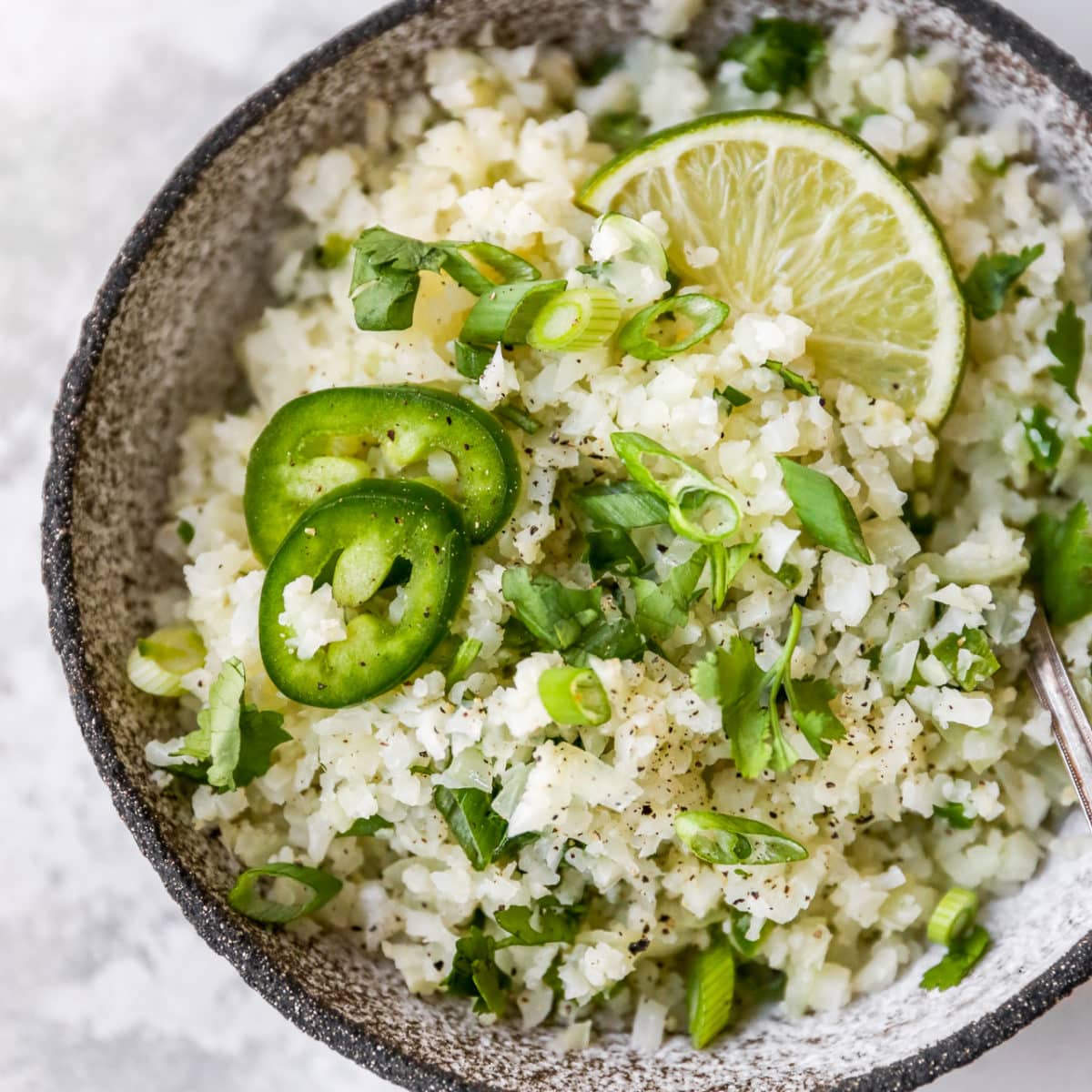 Cilantro Lime Cauliflower Rice Kim Amp 39 S Cravings