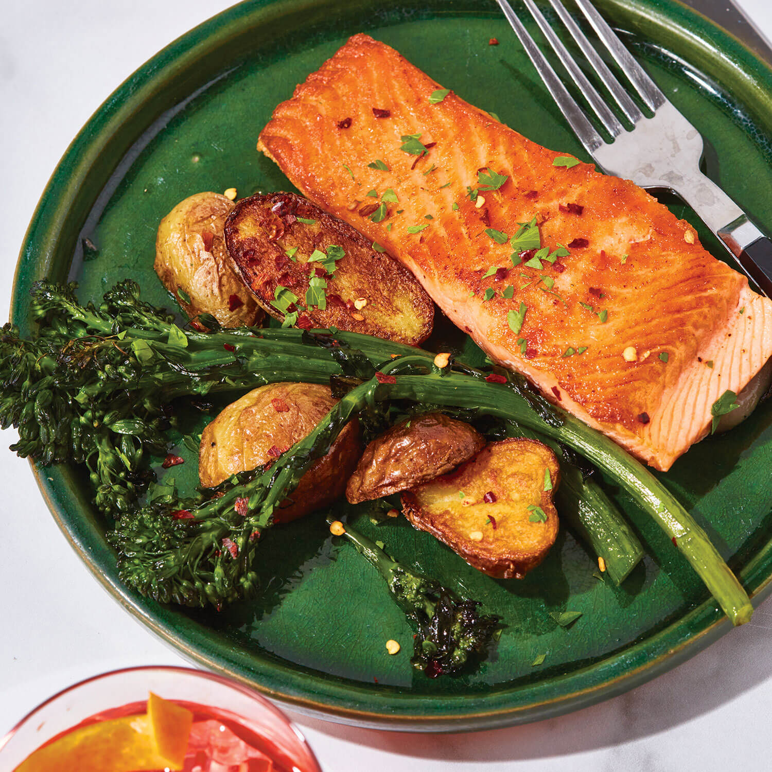 Citrusy Roasted Salmon And Potatoes Gardencook Copy Me That