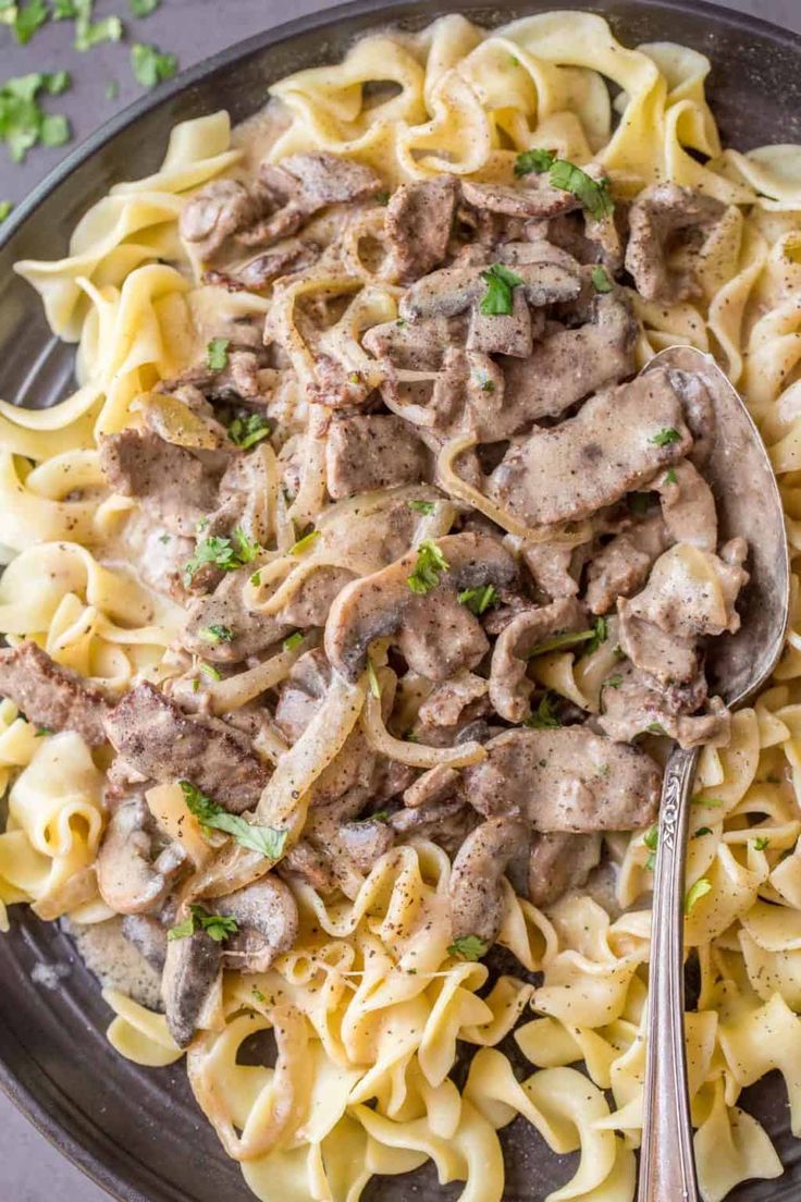 Classic Homemade Beef Stroganoff Recipe Tender Beef Smothered In A Creamy Mushroom Gravy Sauce