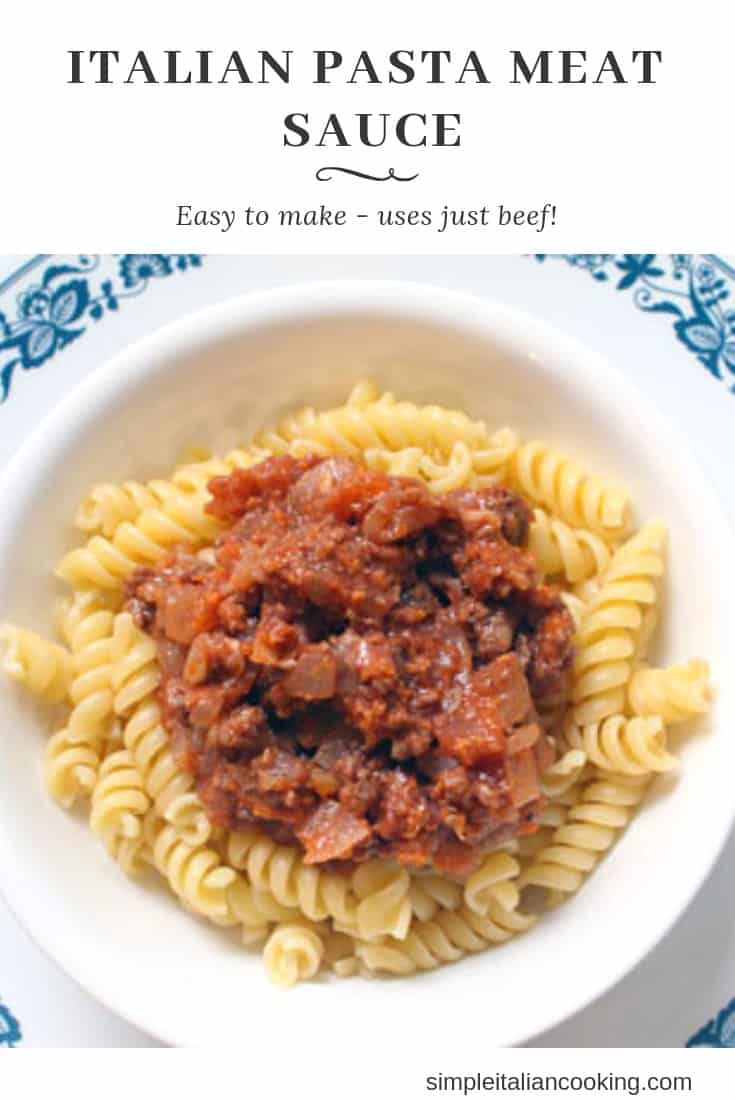 Classic Italian Meat Sauce Recipe Meat Sauce Italian Meats