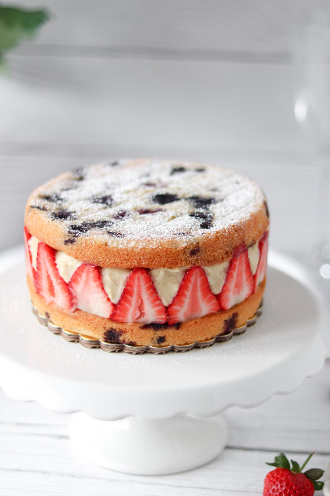 Classic Strawberry Fraisier Cake In 2021 Specialty Cakes Cake