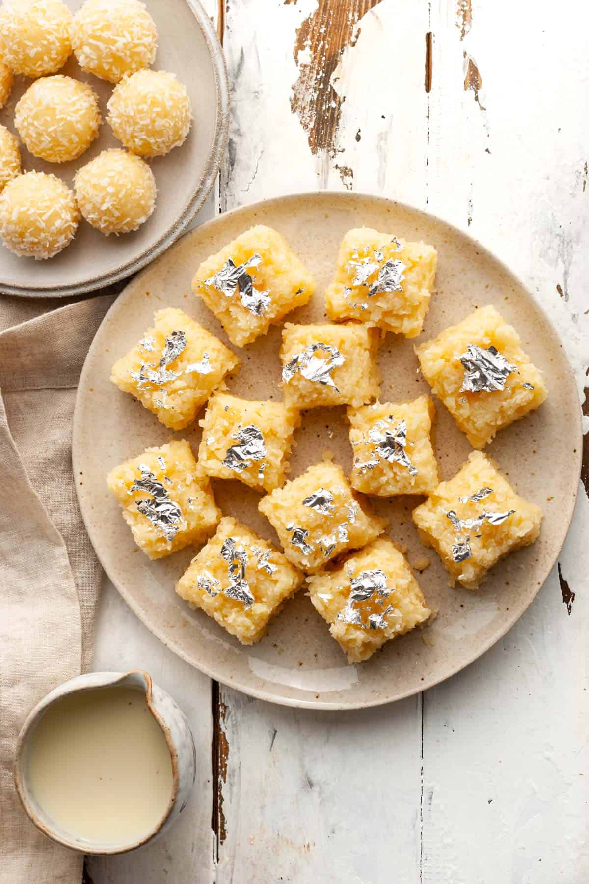 Coconut Barfi Recipe With Condensed Milk Indian Ambrosia