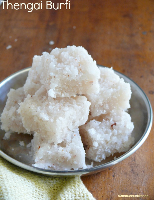 Coconut Burfi Recipe Nariyal Barfi Coconut Barfi Thengai Burfi