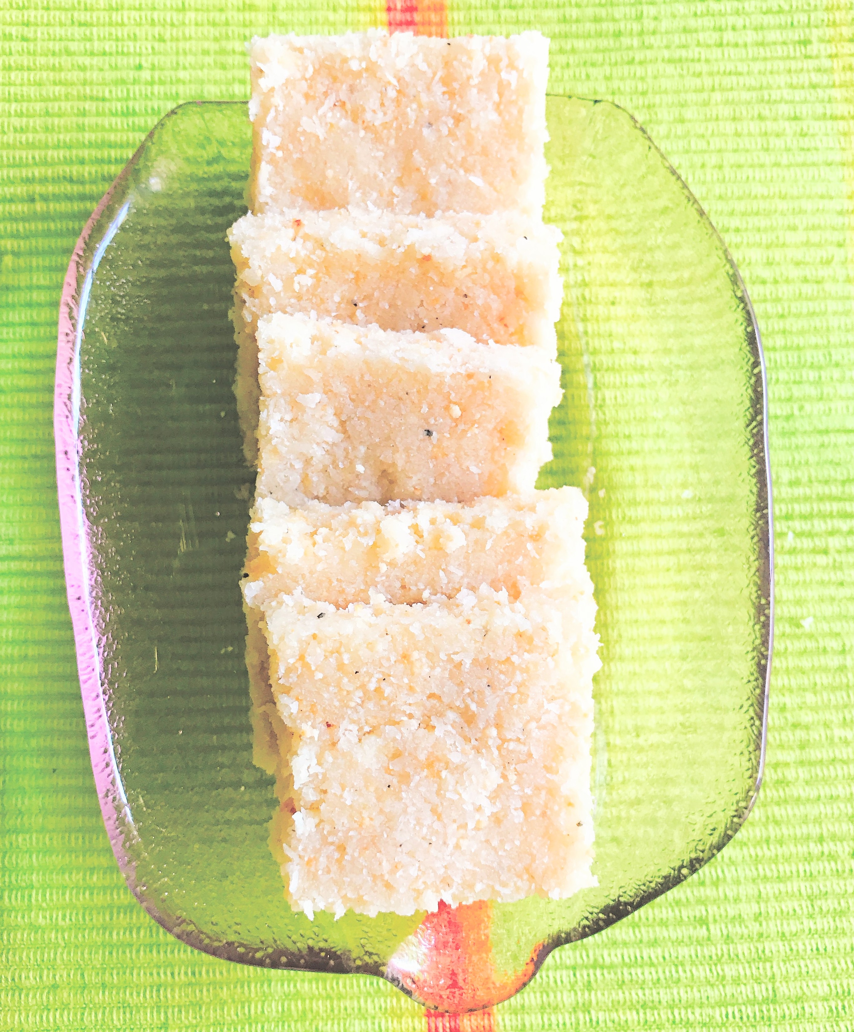 Coconut Burfi Veg Recipes By Iskcon Desire Tree