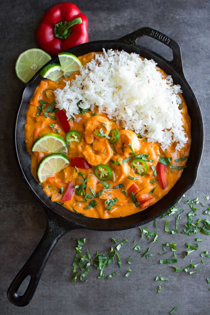 Coconut Curry Shrimp Creamy Thai Red Curry Recipe Chefdehome Com