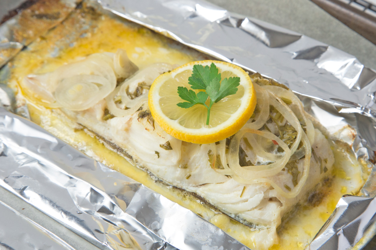 Cod Fish Grilled In Foil Recipe Food Com