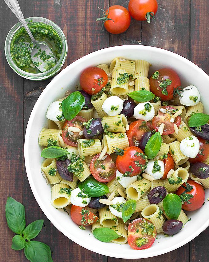 Cold Pesto Pasta Salad Easy Summer Side