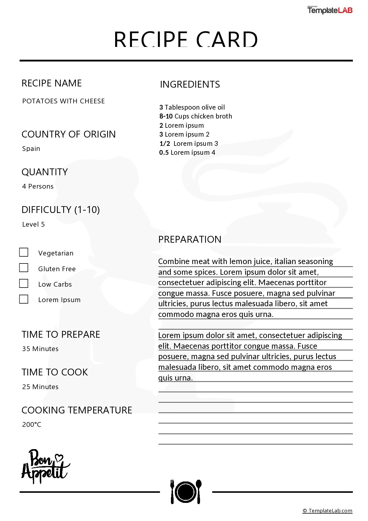 Cooking Recipe Template: Your Ultimate Guide to Culinary Success