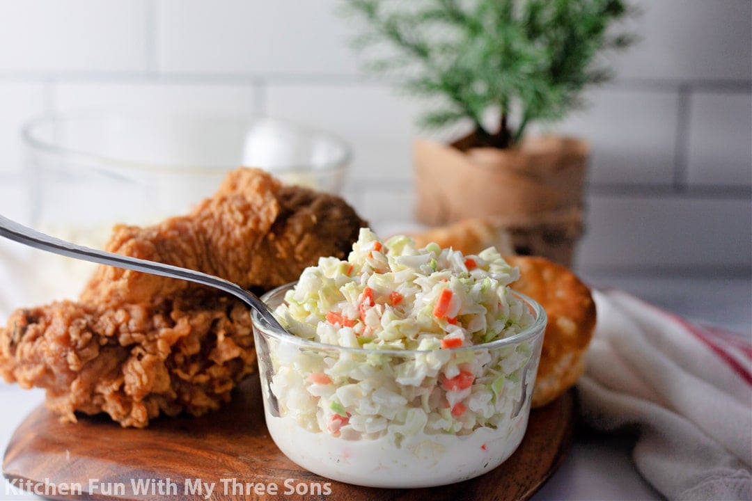 Copycat Kfc Coleslaw Recipe L Kitchen Fun With My 3 Sons