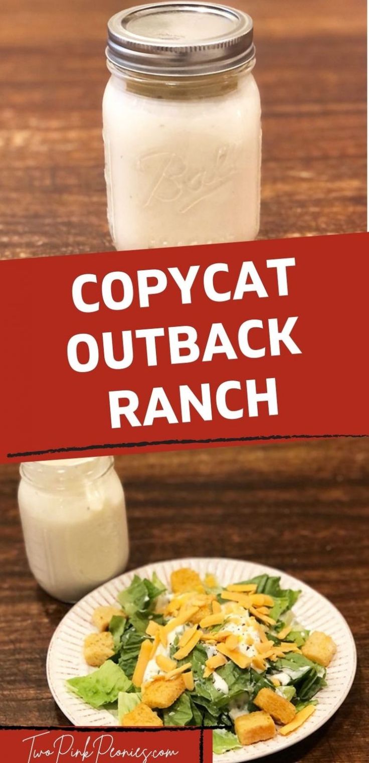 Copycat Outback Ranch Dressing Seriously The Best Ranch Dressing I Ve