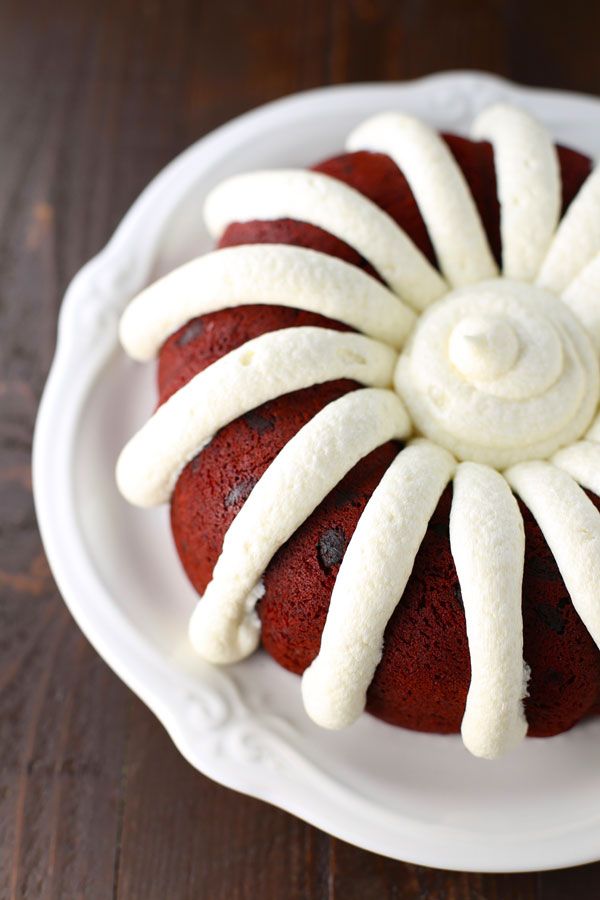 Copycat Red Velvet Chocolate Chip Nothing Bundt Cake