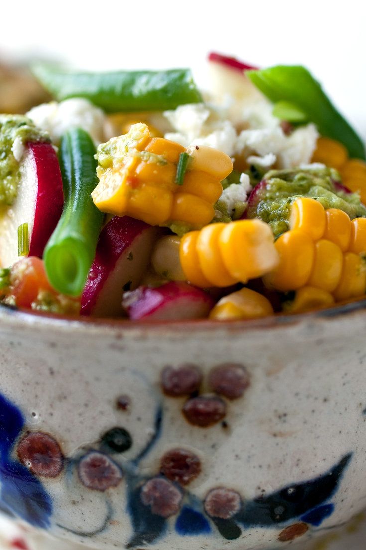 Corn And Green Bean Salad With Tomatillo Dressing Recipe Nyt Cooking